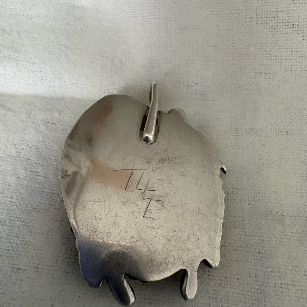Silver and Turquoise Pendant - Picture 2 of 2